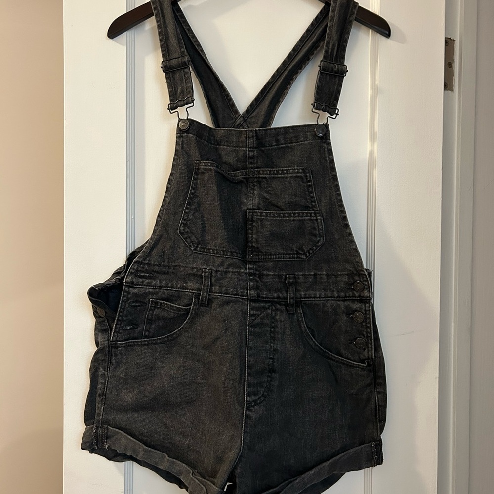 Black Free People Overalls